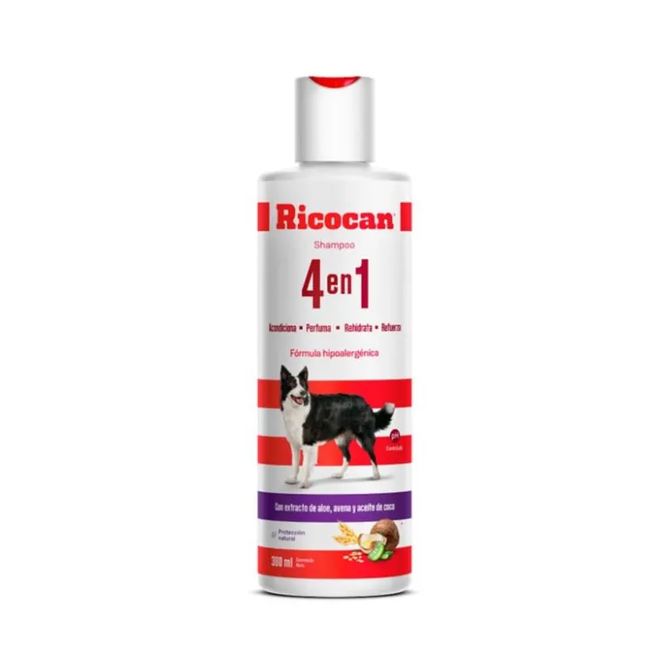 Ricocan Shampoo Adulto 4 en 1 Frasco 380 Ml