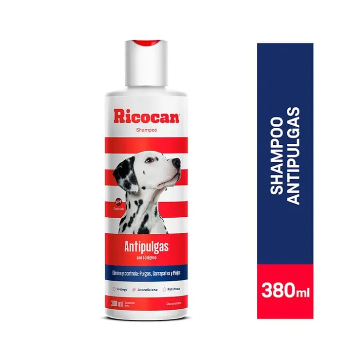 Ricocan Shampoo Antipulgas Frasco 380 Ml