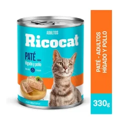 Ricocat Adulto Pate Hígado y Pollo Lata 330 Gr