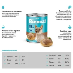 Ricocat Adulto Pate Pavo e Hígado Lata 330 Gr