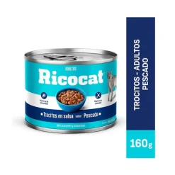 Ricocat Pescado Adulto Trocitos 160 Gr