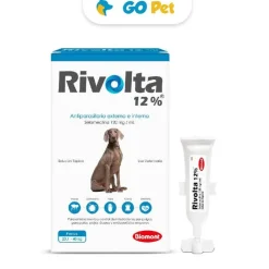 RIVOLTA 12% (20.1 - 40 Kg) x 1 Pipeta - Antipulgas y Antiparasitario para Perros