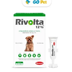 RIVOLTA 12% (2.6 - 5 Kg) x 1 Pipeta - Antipulgas y Antiparasitario para Perros
