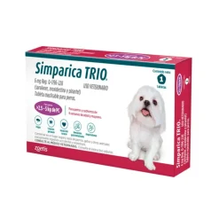 SIMPARICA TRIO (2.5 a 5 kg) x 1 Tableta Suelta