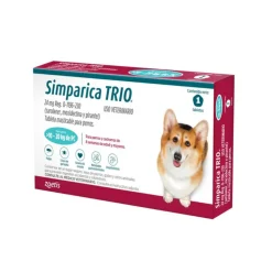 SIMPARICA TRIO (10 kg a 20 kg) x 1 Tableta Suelta