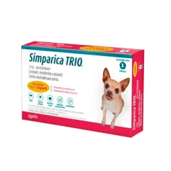 SIMPARICA TRIO (1.3 kg a 2.5 kg) x 1 Tableta Suelta