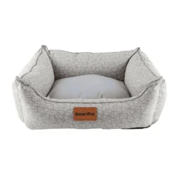 Smartpet Cama Premium Antifluido T6 Plomo - Talla 6 - Interior: 50cm x 48cm - Exterior: 85cm x 75cm