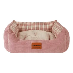 Smartpet Cama Premium Invierno T6 Rosa - Talla 6 - Interior: 50cm x 50 cm - Exterior: 85cm x 75cm