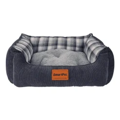 Smartpet Cama Premium Invierno T4 Azul - Talla 4 - Interior: 40cm x 30cm - Exterior: 65cm x 52cm