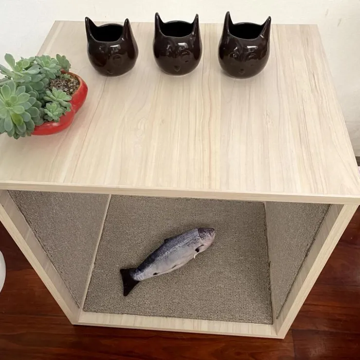 The Cat Design Mesa Rascadora de Melamine Beige