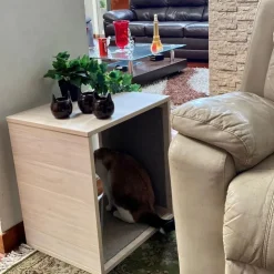 The Cat Design Mesa Rascadora de Melamine Beige