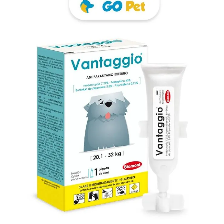 VANTAGGIO 20 a 32 Kg (4 Ml) x 1 Pipeta - Antipulgas para Perro