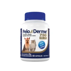 PELO&DERME Vetnil Pelo & Derme 750mg – 60 cápsulas – Gatos hasta 10kg